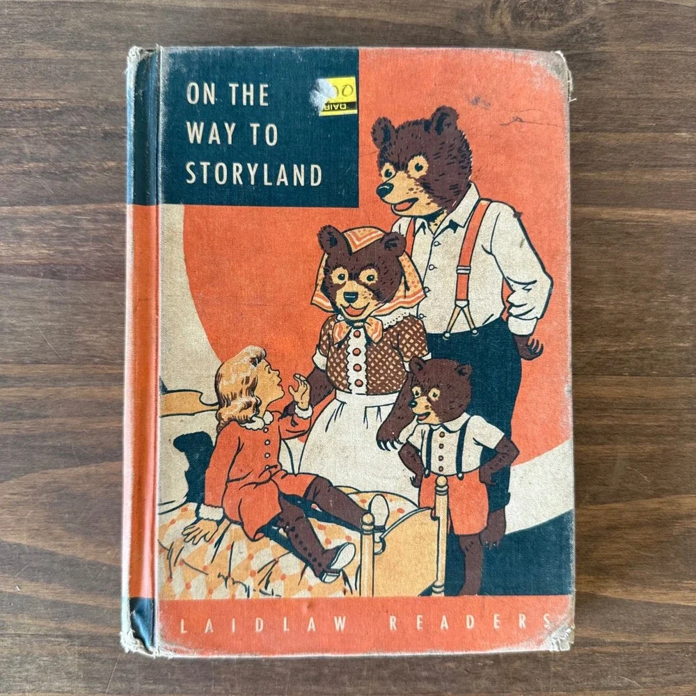 Vintage 1955 On the Way to Storyland Laidlaw Readers Hardcover School Book